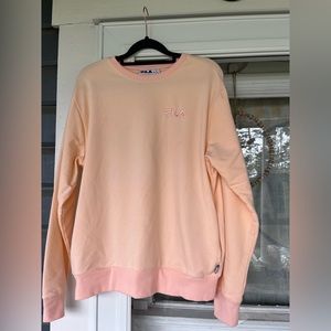 FILA sweatshirt NWOT beautiful salmon/ coral color medium
